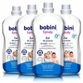 Środki do prania - Bobini Family Żel do Prania do Bieli Koloru 4x1,8L 144 prania - miniaturka - grafika 1