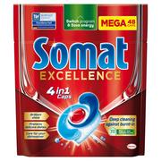 Płyny do naczyń - Somat Excellence 4w1 Tabletki do Zmywarki MEGA 48szt - miniaturka - grafika 1