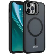 Etui i futerały do telefonów - Etui ETTERI Morning Fog MagSafe do Apple iPhone 14 Pro Czarny - miniaturka - grafika 1