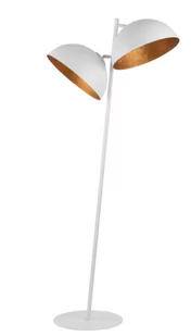 Stojąca lampa podłogowa Sfera kopuły białe miedziane - Lampy stojące - miniaturka - grafika 1