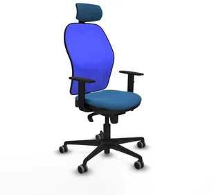 Fotel biurowy, krzesło biurowe Krzesło Biurowe z Zagłówkiem Piqueras y Crespo 1D036G2 Jasnoniebieski - Fotele i krzesła biurowe - miniaturka - grafika 1