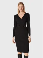 Sukienki - Morgan Sukienka koktajlowa 222-RMBIZ Czarny Slim Fit - miniaturka - grafika 1