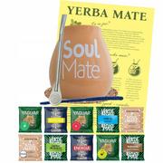 Yerba Mate - Zestaw Yerba Soul Mate 500g Tykwa Bombilla 10x50g - miniaturka - grafika 1