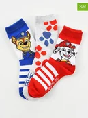 Skarpetki dla dzieci - Disney Paw Patrol Skarpety (3 pary) "Psi Patrol" w kolorze niebiesko-czerwono-białym - miniaturka - grafika 1