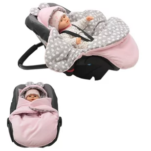 Culbaby Śpiworek Myszka Do Wózka Fotelik Nosidło Minky Róż Bawełna Serca - Śpiworki dla dzieci Culbaby Śpiworek Myszka Do Wózka Fotelik Nosidło Minky Róż Bawełna Serca - Śpiworki dla dzieci - miniaturka - grafika 1