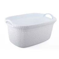 Kosze na bieliznę - Twist Kosz do prania biały Twist 35l - miniaturka - grafika 1