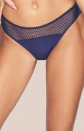 Majtki damskie - Granatowe stringi damskie Michelle S-339/1, Kolor granatowy, Rozmiar L, Kinga - Intymna - miniaturka - grafika 1