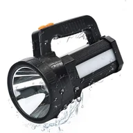 Latarki - Mocna latarka LED, akumulator 9000 mAh/wodoodporność IPX4, akumulatorowa latarka LED, odpowiednia do wędrówek pieszych i kempingów – zawiera - miniaturka - grafika 1