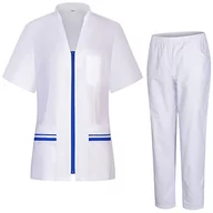 Koszule damskie - MISEMIYA - Damski mundur sanitarny - damska koszula i SPODNIE - Odzież robocza damska 712-8312, Royal Blue 21, L - miniaturka - grafika 1
