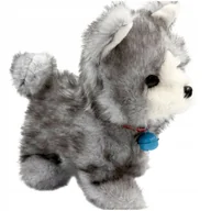 Zabawki interaktywne dla dzieci - Piesek na baterie z dźwiękiem piesek chodzący szczekający szary pies dźwięk - miniaturka - grafika 1