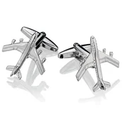 Spinki do mankietów i krawatów - Spinki do mankietów X2 Boeing 747 - miniaturka - grafika 1