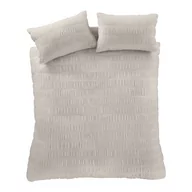 Pościel - Beżowa pościel jednoosobowa 135x200 cm Seersucker – Catherine Lansfield - miniaturka - grafika 1