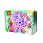 Zabawki i gry sportowe - Tatuaże dla dziewczynki brokatowe 3w1 Ses 14155 - miniaturka - grafika 1