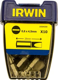 Zestaw bitów płaskich 25mm 1/4cal (10 szt.) IRWIN - Bity - miniaturka - grafika 1