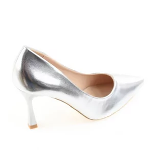 Półbuty damskie Sixth Sens 888-626PU srebrny - Czółenka Półbuty damskie Sixth Sens 888-626PU srebrny - Czółenka - miniaturka - grafika 4