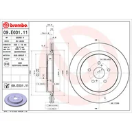 Tarcze hamulcowe - Tarcza hamulcowa BREMBO 09.E031.11 - miniaturka - grafika 1