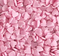 Dodatki do ciast w proszku - POSYPKA CUKROWA - SERCA SERDUSZKA różowe mini 20g - miniaturka - grafika 1