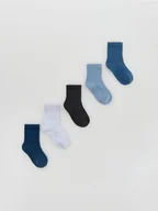 Skarpetki dla dzieci - Reserved - Skarpetki z bawełną 5 pack - niebieski - miniaturka - grafika 1