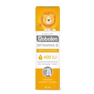 Polski Lek Bobolen Witamina D3 krople 20 ml - Witaminy i minerały - miniaturka - grafika 1