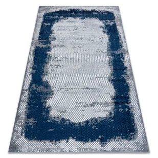 Dywan CORE A004 Ramka, Przecierany - Strukturalny, dwa poziomy runa, / szary niebieski 120x170 cm - Dywany - miniaturka - grafika 1