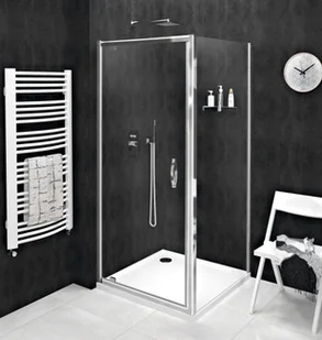 GELCO Kabina prysznicowa prostokątna narożna SIGMA SIMPLY 1-skrzydłowa 70x80x190 drzwi uchylne chrom szkło transparentne uniwersalna z powłoką Coated Glass GS1279GS3170 - Kabiny prysznicowe - miniaturka - grafika 1