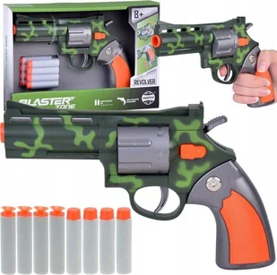 Zestaw Rewolwer Pistolet + Piankowe naboje Zabawa w strzelanie ZA5327 - Zabawki militarne - miniaturka - grafika 1