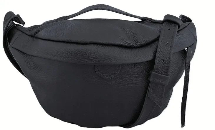 Nerka XL włoska Torebka VERA PELLE SKÓRA NATURALNA DUŻA Czarna