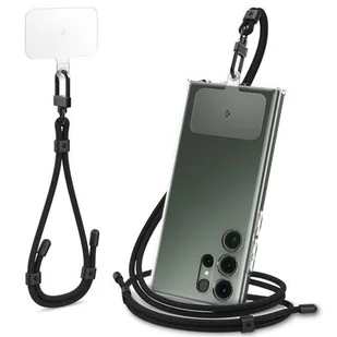 Smycz do telefonu SPIGEN Universal STRAP Set Czarny - Pozostałe akcesoria do telefonów - miniaturka - grafika 1