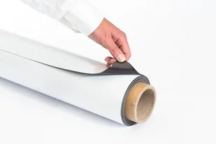 Folia magnetyczna 1,0 mm grubości BIAŁA bez kleju - 100x61cm - Folie do laminatora - miniaturka - grafika 1
