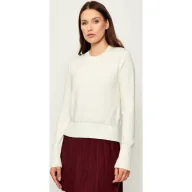 Swetry damskie - Guess Jeans Sweter Regular Fit z dodatkiem jedwabiu - miniaturka - grafika 1