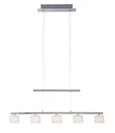 Lampy sufitowe - Żyrandol LED Hydra, 5-pkt., kolory stali - miniaturka - grafika 1