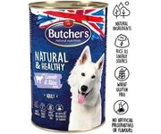 Mokra karma dla psów - Butchers Natural&Healthy Dog Jagnięcina z ryżem pasztet 6x 1200 g - miniaturka - grafika 1