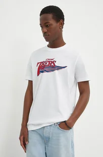 Diesel t-shirt bawełniany T-DIEGOR-K75 męski kolor biały z nadrukiem A12503.0GRAI - Koszulki męskie - miniaturka - grafika 1