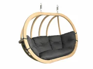 Hamaki - Fotel hamakowy drewniany, grafitowy Swing Chair Double (3) - miniaturka - grafika 1