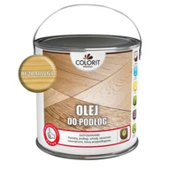 Farby i impregnaty do drewna - Olej do podłóg Bezbarwny 2,5 l Colorit Drewno - miniaturka - grafika 1