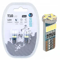 Żarówki samochodowe - Żarówki W5W Led T10 Postojówki 6000K 12V Canbus Biała - miniaturka - grafika 1