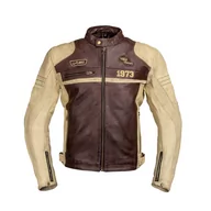 Odzież motocyklowa - W-TEC Męska skórzana kurtka motocyklowa W-TEC Retro, czarno-brązowo-beżowy, 4XL 22144-4XL - miniaturka - grafika 1