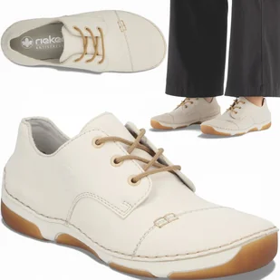 Półbuty Damskie Eleganckie RIEKER Modne Wygodne Buty Wiosenne Beżowe 38 - Półbuty damskie Półbuty Damskie Eleganckie RIEKER Modne Wygodne Buty Wiosenne Beżowe 38 - Półbuty damskie - miniaturka - grafika 1