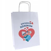 Akcesoria do pakowania - torba papierowa na prezent KOCHANYM DZIADKOM 1 szt - miniaturka - grafika 1