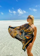 Apaszki i szaliki damskie - Jedwabna chusta premium, 130cm - 130cm - miniaturka - grafika 1