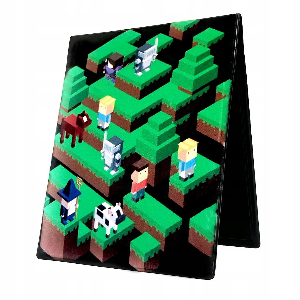 Etui na Legitymację Stylowe Oprawka Minecraft Gra Duże Karty Dokumenty