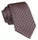 Modny Krawat Męski - Alties - Brązowy w Drobny Geometryczny Wzór