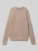 Swetry dla chłopców - Sweter o kroju relaxed fit z efektem dzianiny model ‘Kaito’ - miniaturka - grafika 1