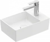Umywalki - VILLEROY - BOCH 43234001 Memento 2.0 Umywalka mała 400 x 260 x 111 mm, Weiss Alpin, bez przelewu, Nieszlifowany - miniaturka - grafika 1