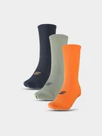 Skarpetki męskie - Skarpetki casual uniseks 4F 4FWSS25USOCU358 (3-pack) - multikolor - miniaturka - grafika 1