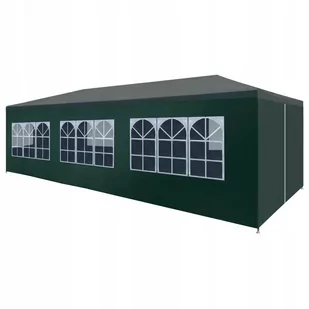 vidaXL Namiot imprezowy 3 x 9 m zielony 45105 - Pawilony ogrodowe - miniaturka - grafika 1