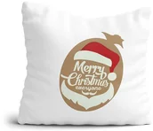 Gadżety dla niej i dla niego - Poduszka na Mikołaja Merry Christmas Everyone Prezent na Boże Narodzenie pod Choinkę na Święta Gwiazdkę - miniaturka - grafika 1