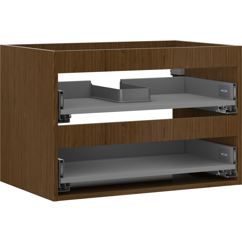Mexen Box-A korpus szafki podumywalkowej 70 cm, 2 szuflady, orzech - 91AX0-0700-470-2-86