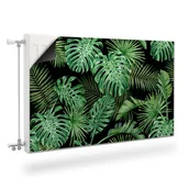 Dekoracje domu - Osłona Magnetyczna Kaloryfera LIŚCIE Egzotyczne Rośliny Natura 120cm x 60cm - miniaturka - grafika 1