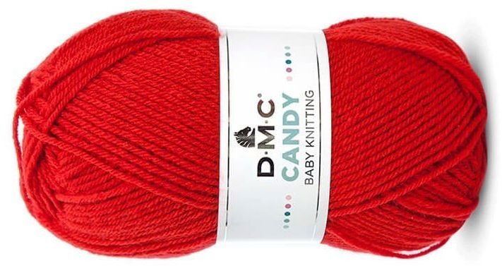 włóczka DMC CANDY col. 242 / czerwona